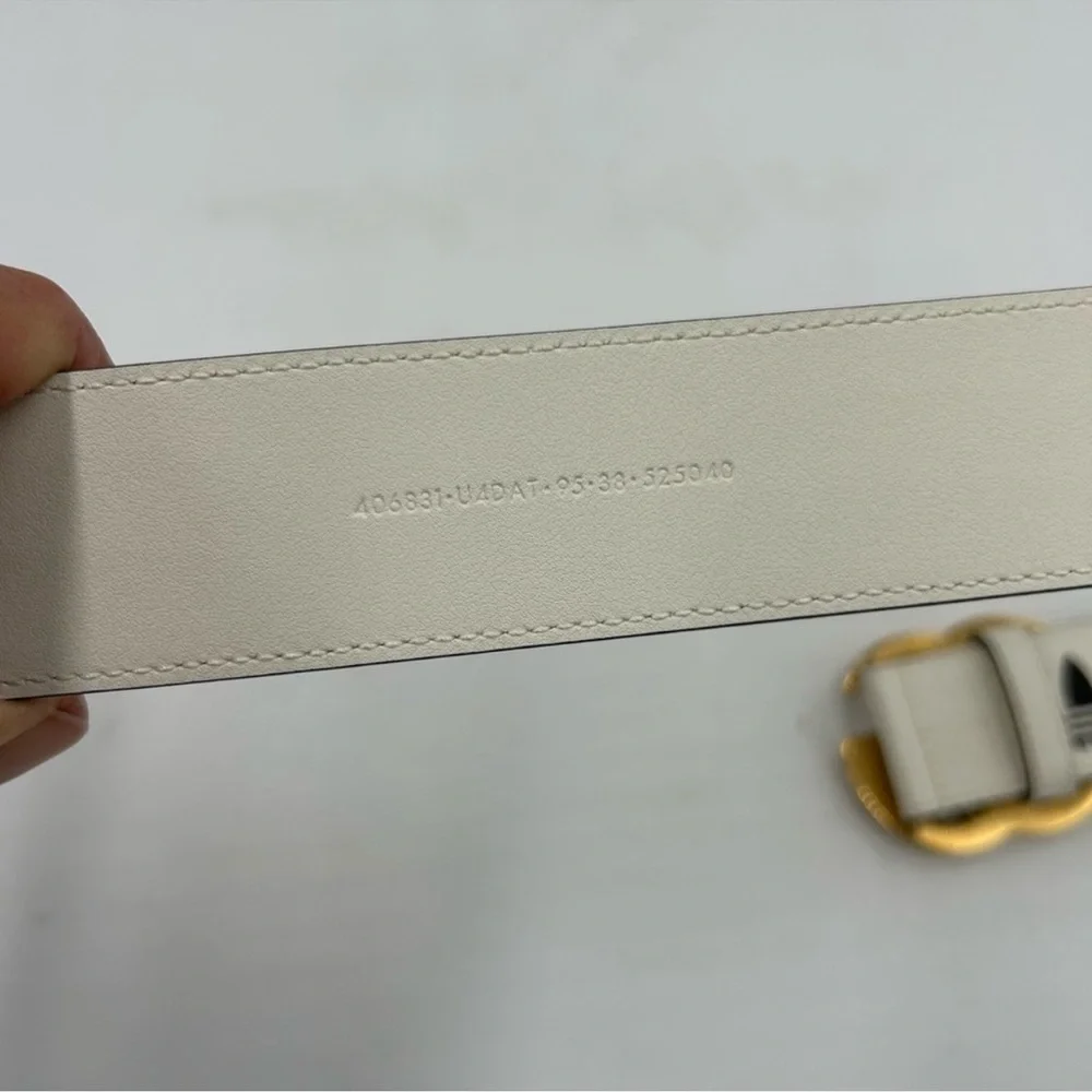 Unisex, Gucci, X Adidas, GG Marmont belt size 95 cm/38 inch made in Italy